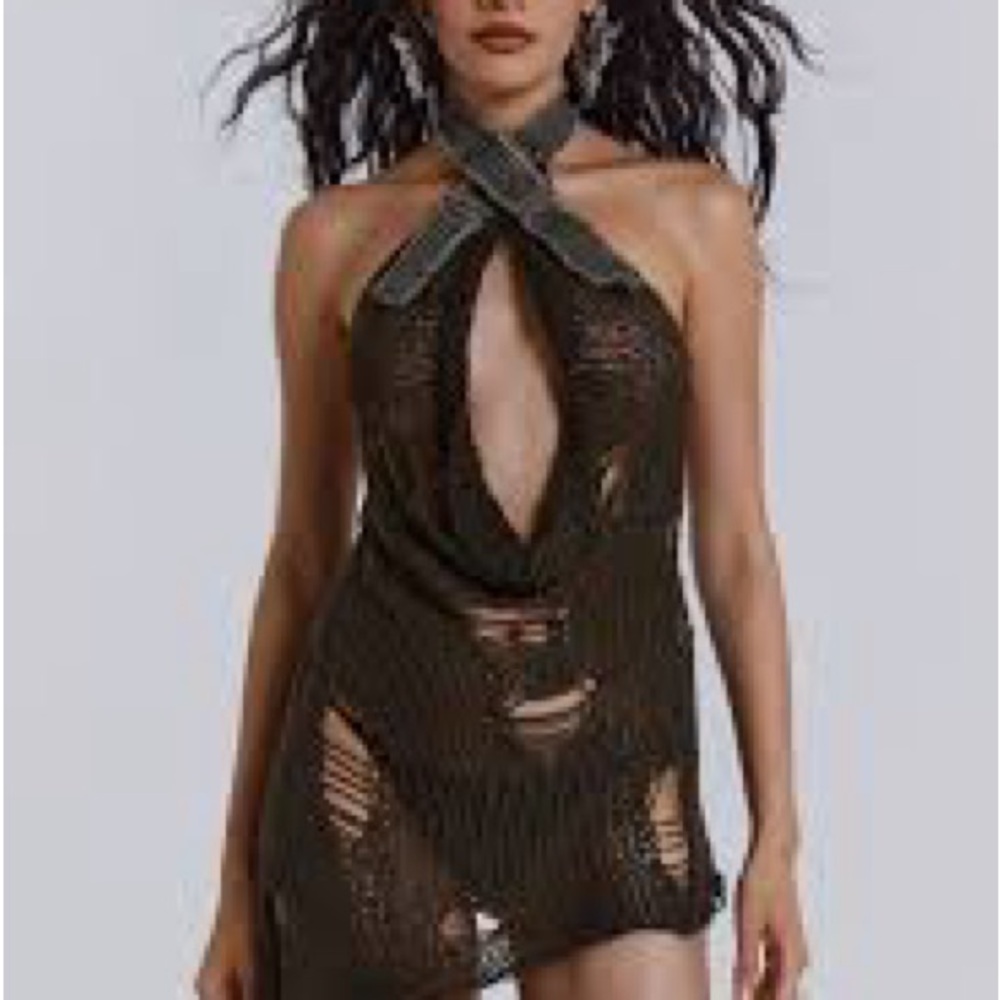 NWT authentic  jaded London olive knitted dress